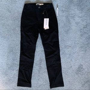 Old Navy boy slim flex black chino NWT 8